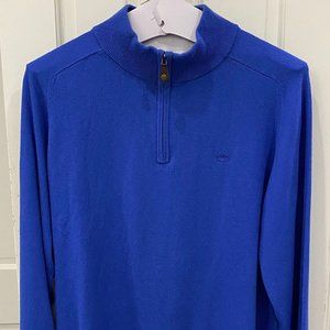 Men's Southern Tide XL Blue Quarter Zip Sweater